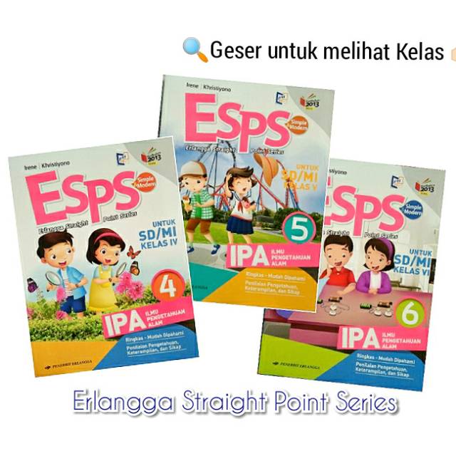 Jual ESPS IPA Untuk SD Kelas 4, 5 & 6 Edisi Revisi K13N. Ilmu ...