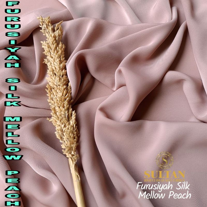 Jual WARNA MELLOW PEACH KAIN SULTAN FURUSIYAH SILK / FURSAN SILK POLOS ...
