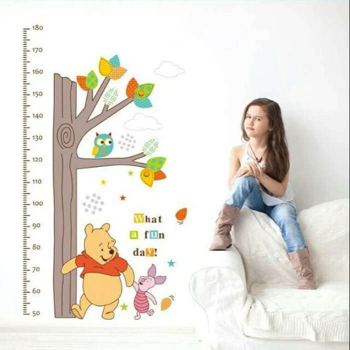 Jual Stiker Dinding Wallstiker Wall Sticker Ptb Tinggi Badan Winnie the ...