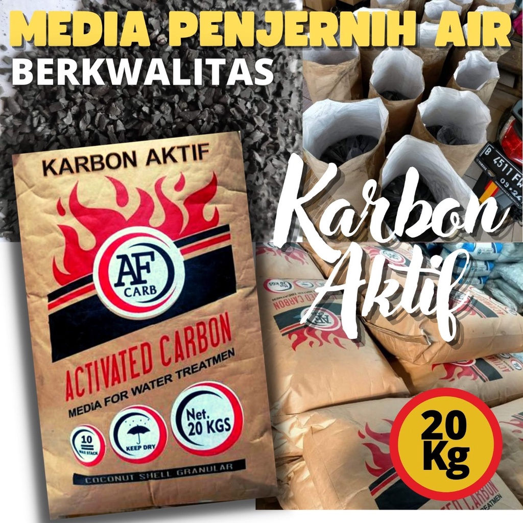 Jual Karbon Aktif Filter Penjernih Air Activated Carbon Tempurung Kelapa Asli Kg Shopee