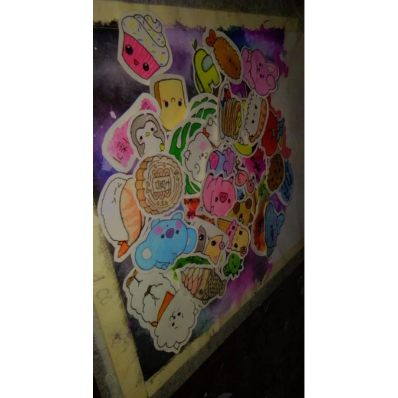 Jual stiker estetik lucu handmade stiker aestetic stiker lucu stiker