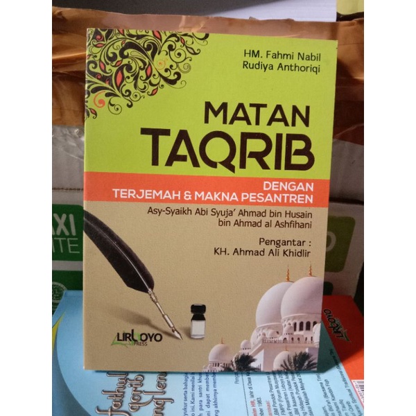 Jual Baru Kitab Terjemah Matan Taqrib Plus Makna Jawa Pegon Makna