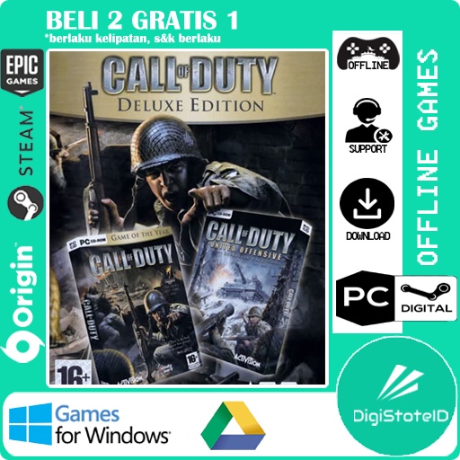 Jual CALL OF DUTY DELUXE EDITION 2003-2004 - GAME PC | Shopee Indonesia