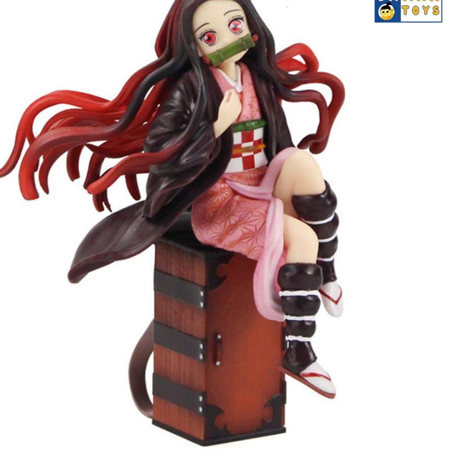 Jual Terbaik! Little Nezuko Kamado Anime Figure Demon Slayer Kimetsu No