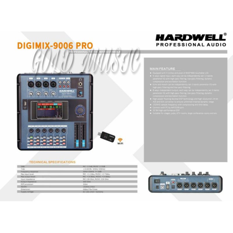 Jual Mixer Digital Hardwell Digimix 9006 Pro Original Digital Mixer Shopee Indonesia