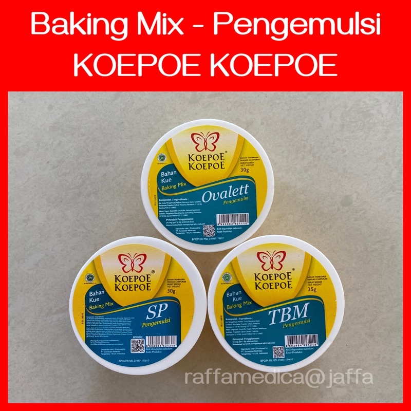 Jual KOEPOE KOEPOE OVALETT 30gr SP 30gr TBM 35gr Bahan Pengembang Kue Shopee Indonesia