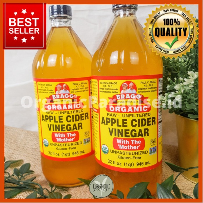 Jual Bragg Apple Cider Vinegar Ml Cuka Apel Bragg Ml Shopee