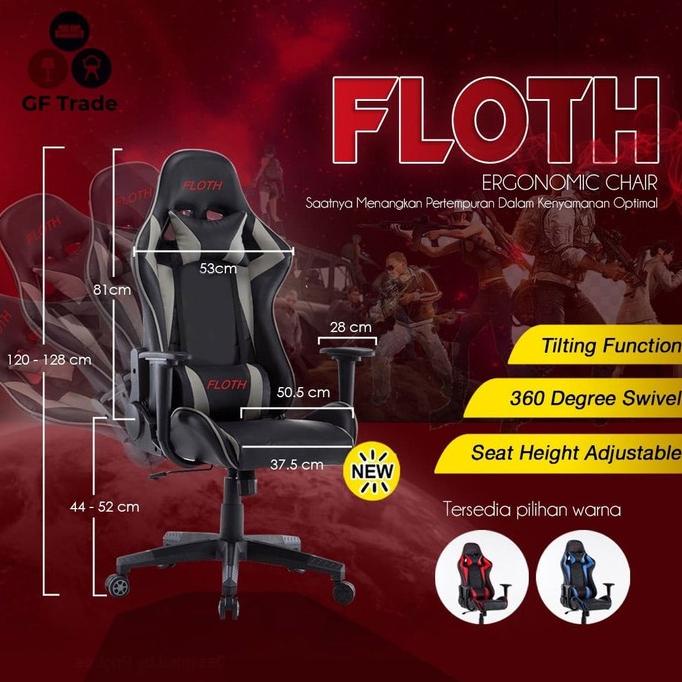Jual Floth Gaming Chair Premium Quality Gaming Chair FLH-098 | Shopee ...