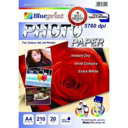 Jual Kertas Foto Blueprint 210gsm Glossy A4 Photo Paper Shopee Indonesia