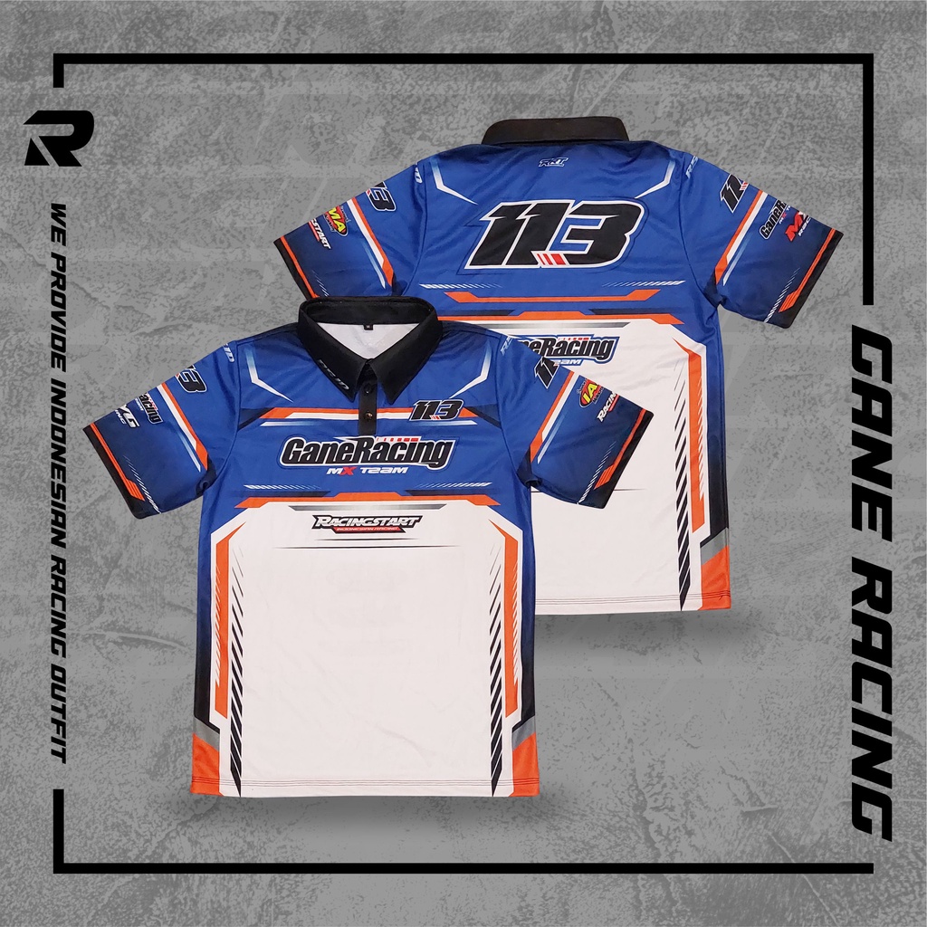 Jual RACINGSTART Jersey Polo Kerah Pria Wanita Lengan Pendek Dry Fit ...