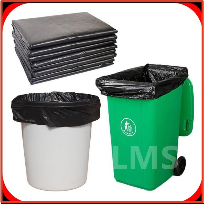 Jual Plastik Sampah Kantong Sampah Trash Bag Hitam Plastik Besar Jumbo Ldpe Polybag 7426
