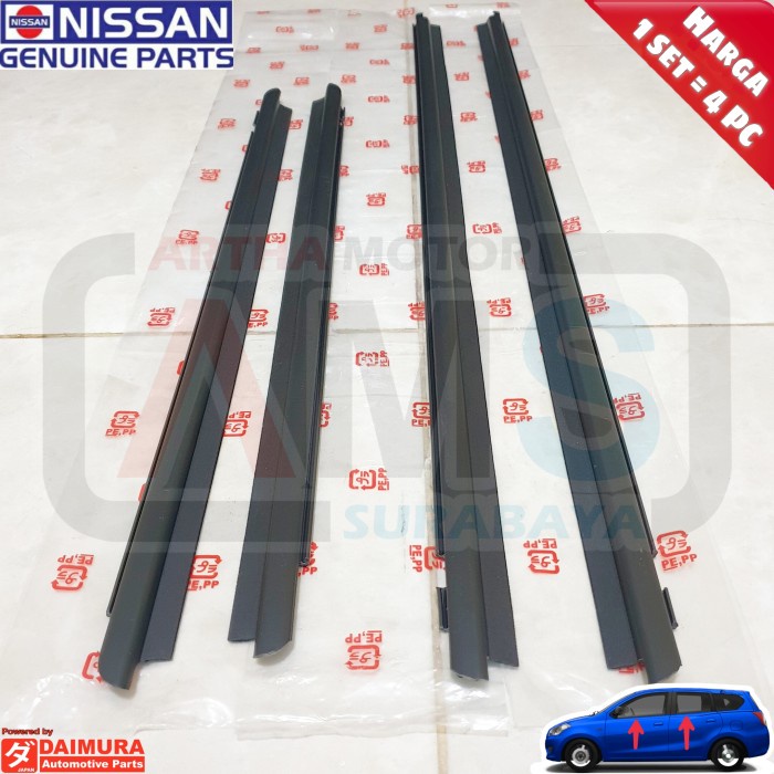 Jual Karet Pelipit List Lis Kaca Wheater Strip Mobil Datsun Go Plus Panca Best Shopee Indonesia