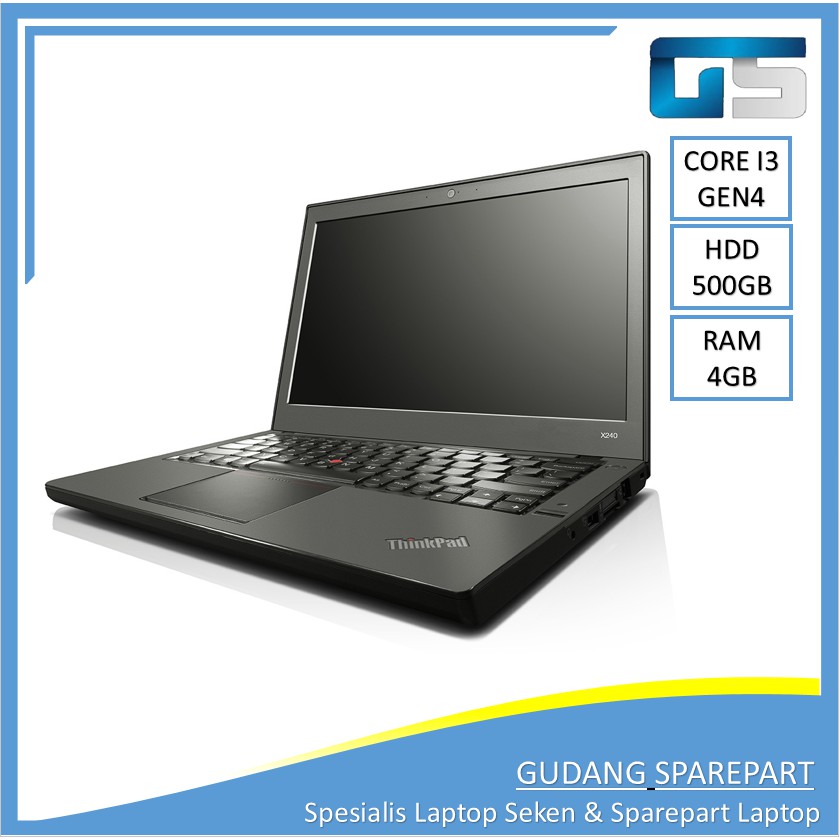 Jual LENOVO THINKPAD X240 Core i3 RAM 4GB 500GB Laptop Bekas Murah