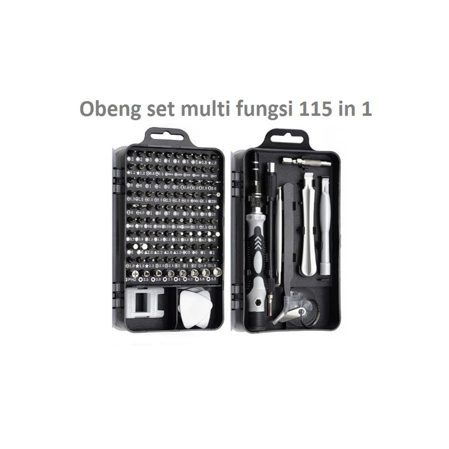 Jual Obeng Set 115 In 1 Precision Screwdriver Set Reparasi Handphone ...