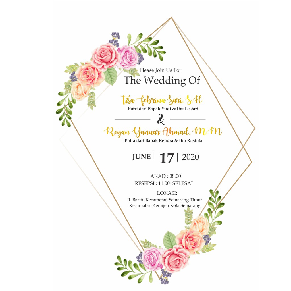 Undangan pernikahan digital (Digital wedding invitation): Với undangan pernikahan digital, bạn sẽ tiết kiệm được nhiều thời gian và tiền bạc trong quá trình chuẩn bị cho đám cưới của mình. Chỉ cần một cú nhấp chuột, bạn có thể thiết kế thiệp cưới của mình với các thiết kế độc đáo, đẹp mắt và phù hợp với phong cách của bạn. Hãy tham khảo hình ảnh để nhận được sự trợ giúp tốt nhất trong việc lựa chọn undangan pernikahan digital.