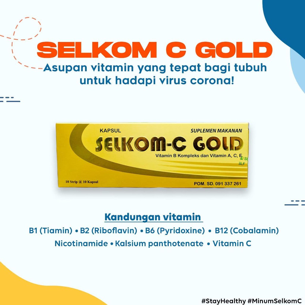 Jual SELKOM C GOLD 10 BUTIR (1 STRIP) | Shopee Indonesia