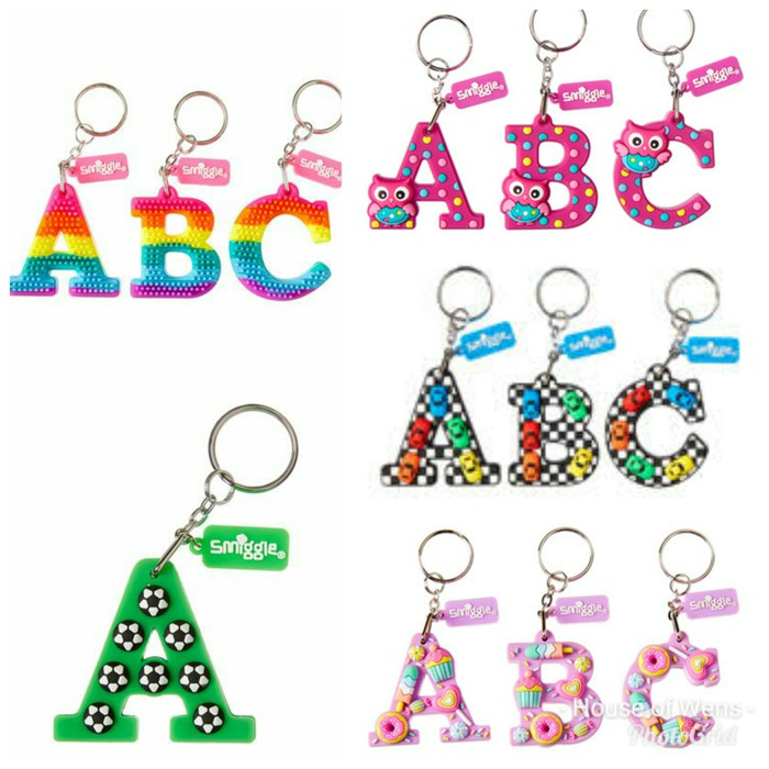 Jual SMIGGLE SCENTED 3D OWL ALPHABET KEYRING - GANTUNGAN KUNCI HURUF ...