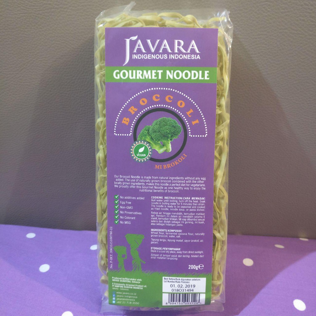 Jual Javara - Mie Brokoli ( Broccoli ) 200gr | Shopee Indonesia