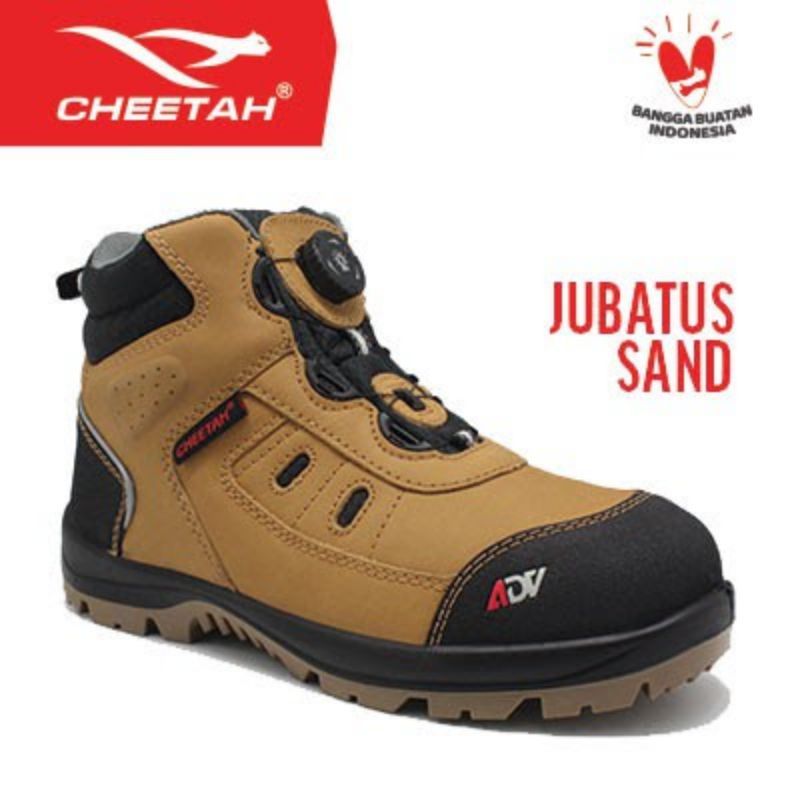 Jual Sepatu Safety Cheetah Jubatus Sand - Safety Shoes Cheetah 6112 K
