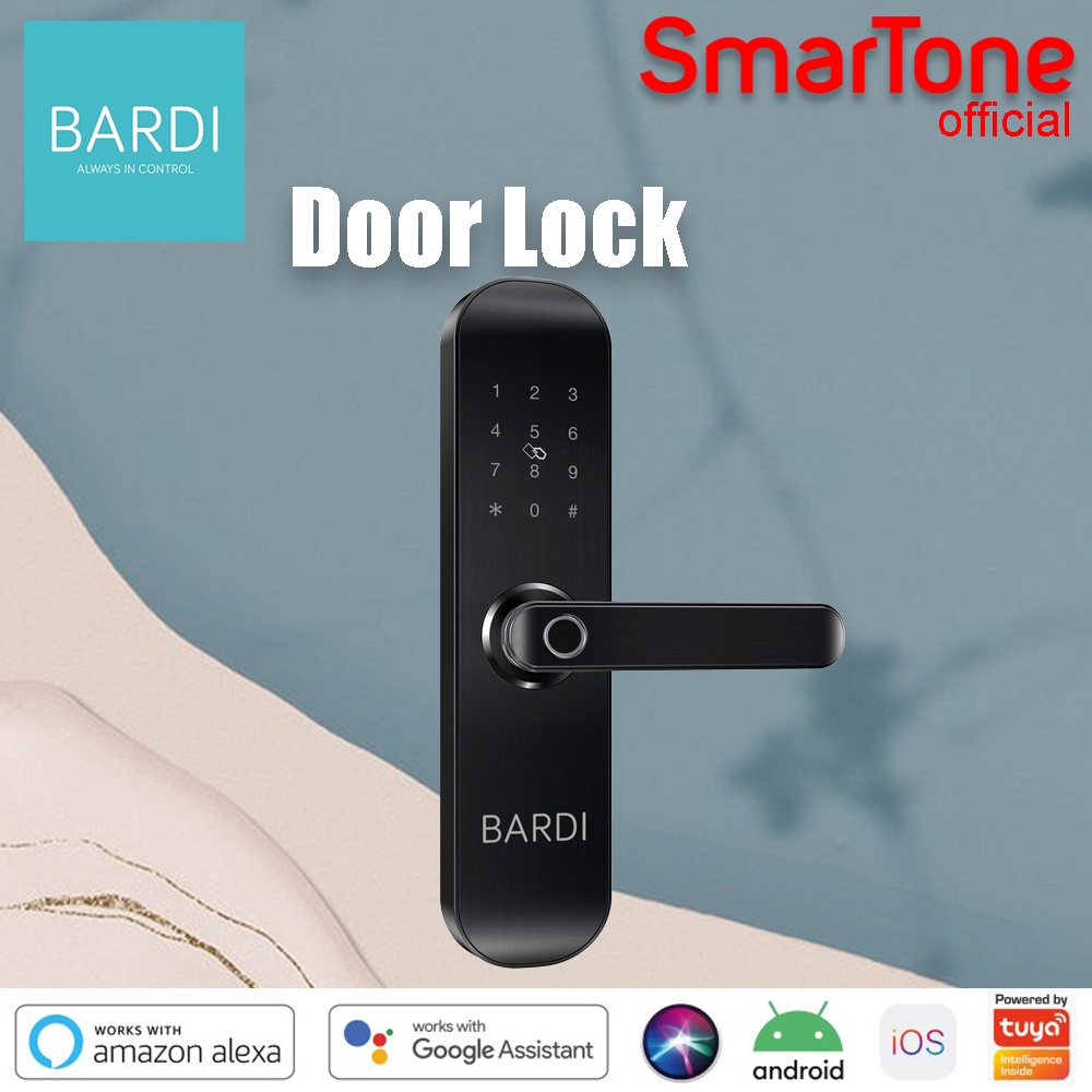 Jual Bardi Smart Home Door Lock Handle RFID-Fingerprint Waterproof IP54 ...