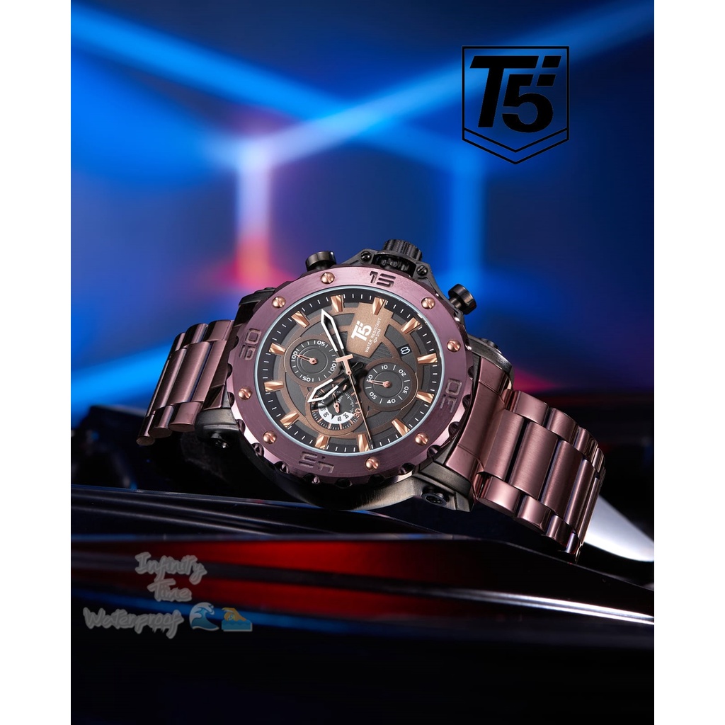 Jual Jam Tangan Cowok T5 H3702 3702 H3702G Chrono dan Tanggal Aktif ...