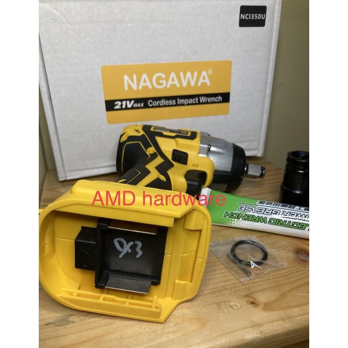 Jual Tools Nci U Bor Impact Wrench Cordless Brushless Nagawa Hanya Unit Mesin Shopee