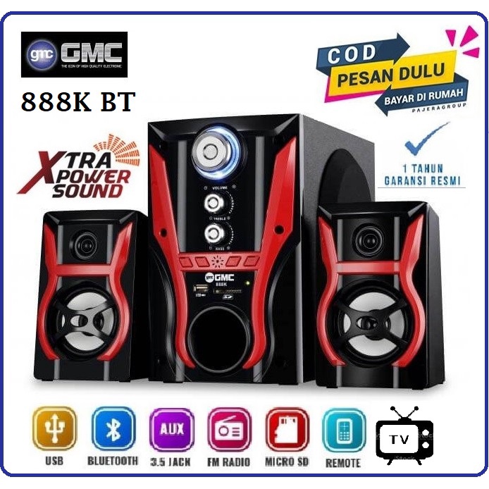 Jual Speaker Bluetooth Multimedia Aktif Gmc 888k Speaker Multimedia