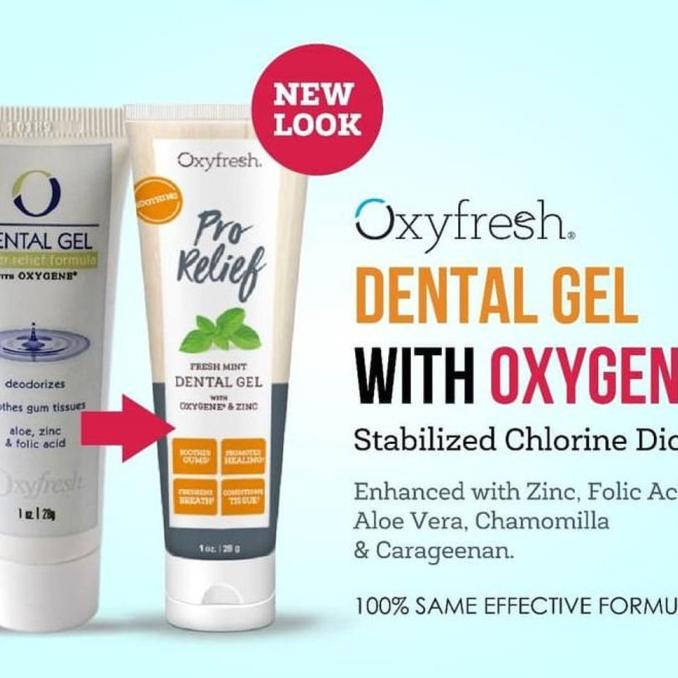 Jual Oxyfresh gel 1 oz / dental gel / oxygene pro relief Shopee Indonesia