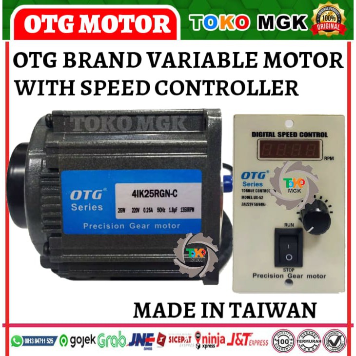 Jual 5IK60RGN-CF 60WATT 1PHASE 4POLE/220V OTG VARIABLE SPEED CONTROLLER ...