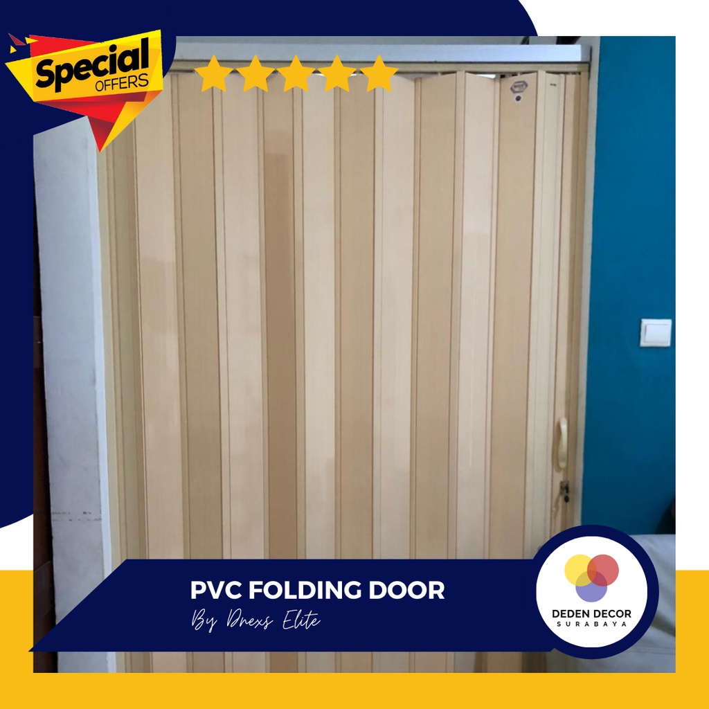 Jual Pvc Folding Door Pintu Lipat Pvc Dnexs Elite Surabaya