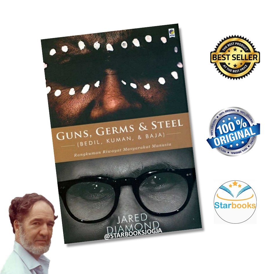 Jual READY STOCK!! BUKU ORIGINAL GUNS, GERMS & STEEL RANGKUMAN RIWAYAT