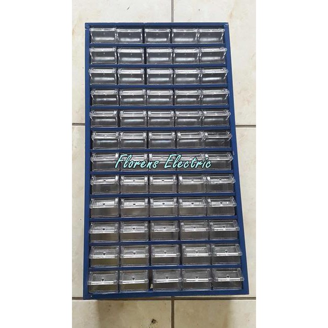 Jual Rak Komponen 60 slot / Tool Box / Partisi / Kotak Sparepart RAACO ...