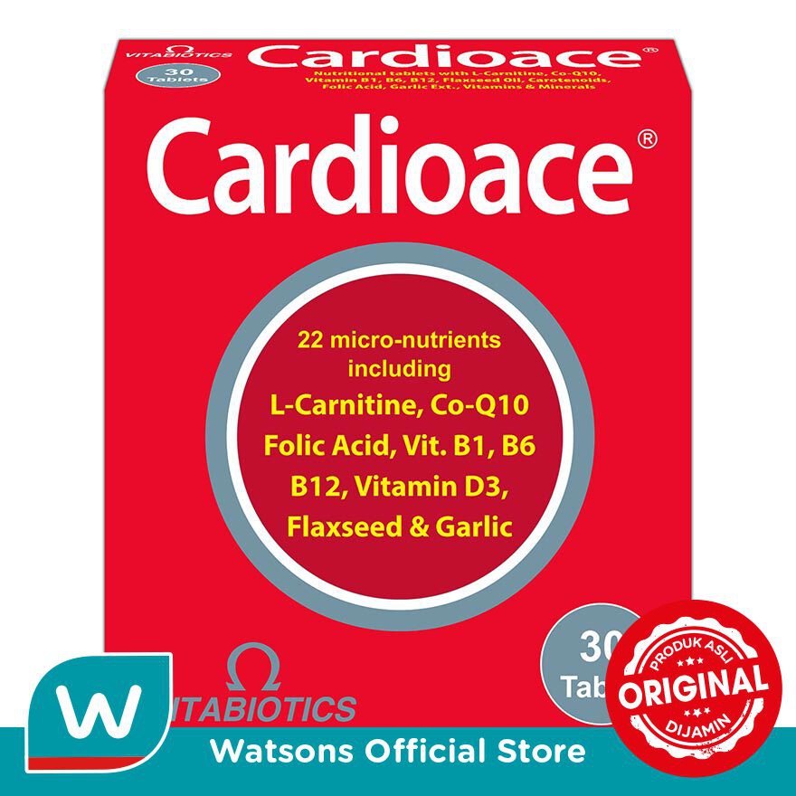 Jual Vitabiotics Cardioace Suplemen Kesehatan Jantung 30's | Shopee ...