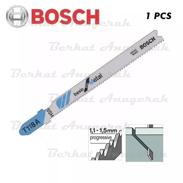Jual Bosch Jigsaw blade T 118 A Mata Gergaji Jigsaw T118A Basic Metal