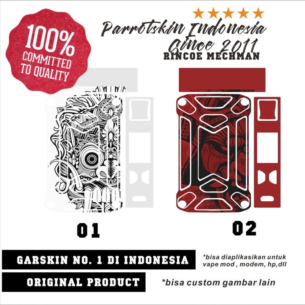 Jual Garskin Skin Rincoe Mechman Reog Edition warp sticker | Shopee ...