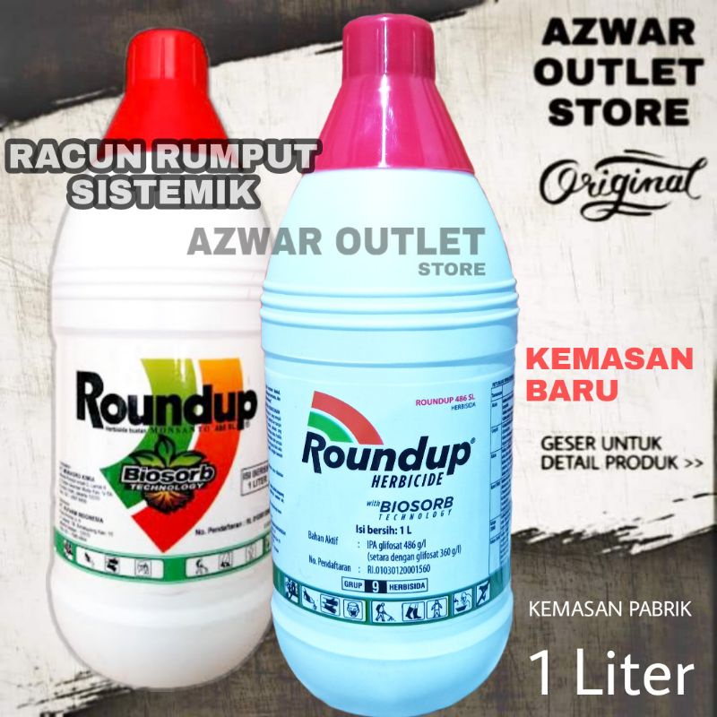 Jual Roundup 486sl Nufarm Racun Rumput Dan Tanaman Liar Herbisida