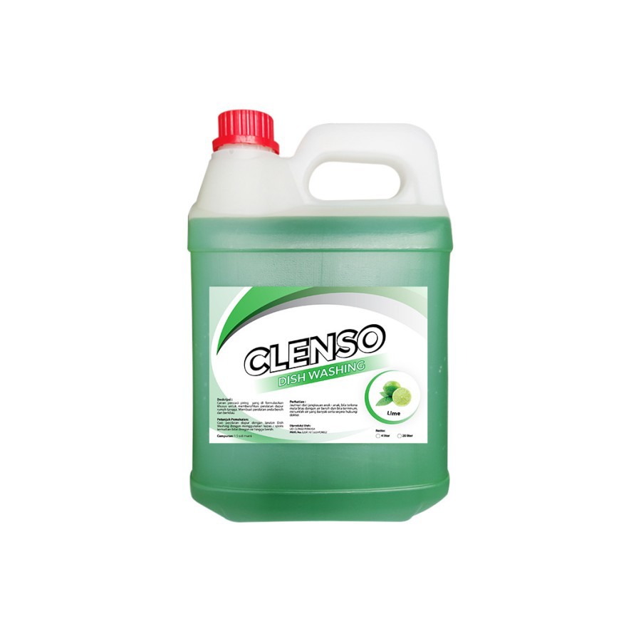 Jual CLENSO DISH WASHING LIME 4L | Shopee Indonesia