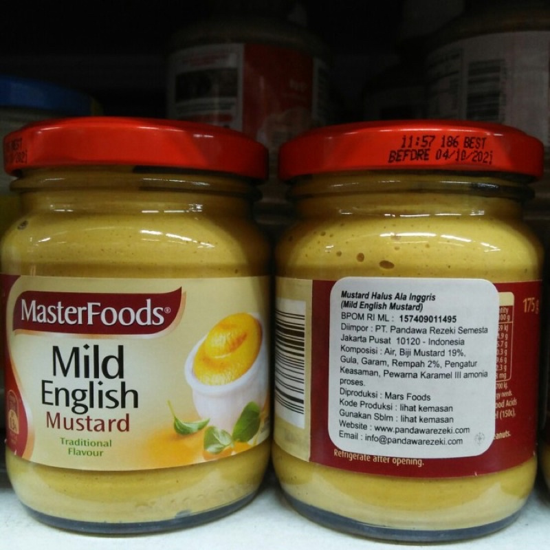 Jual Masterfoods Mustard Mild English 175g Shopee Indonesia