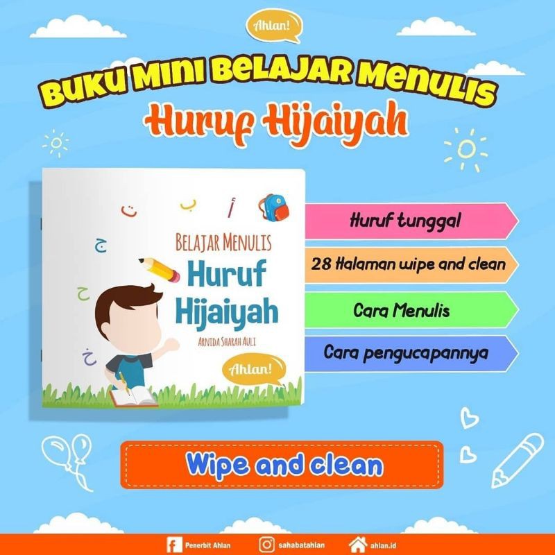 Jual Buku Mini Belajar Menulis Huruf Hijaiyah | Shopee Indonesia