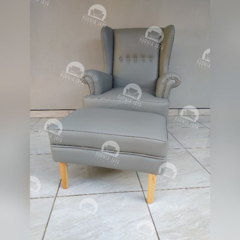 Jual sofa single/arm chair/sofa wing /wing chair / sofa scandinavian