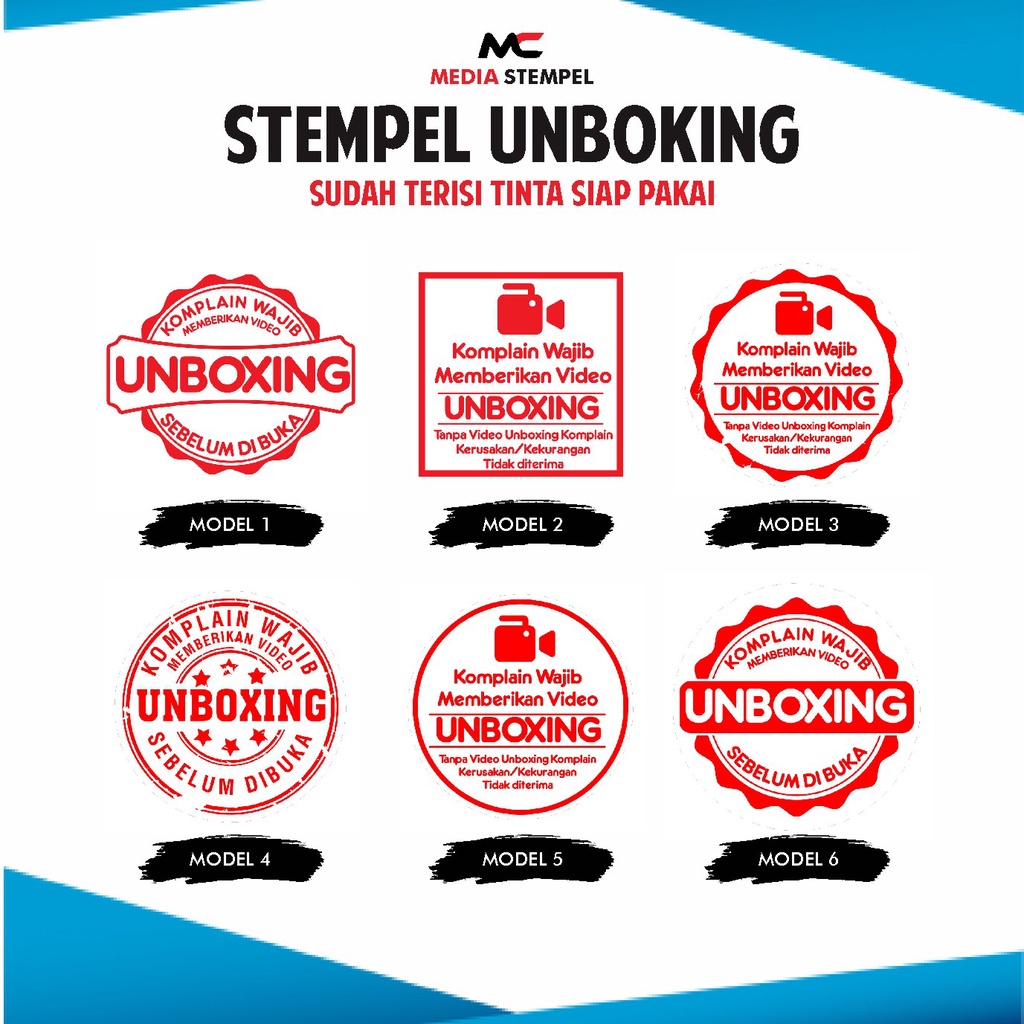 Jual Stempel Unboxing Stempel Flash Otomatis Shopee Indonesia