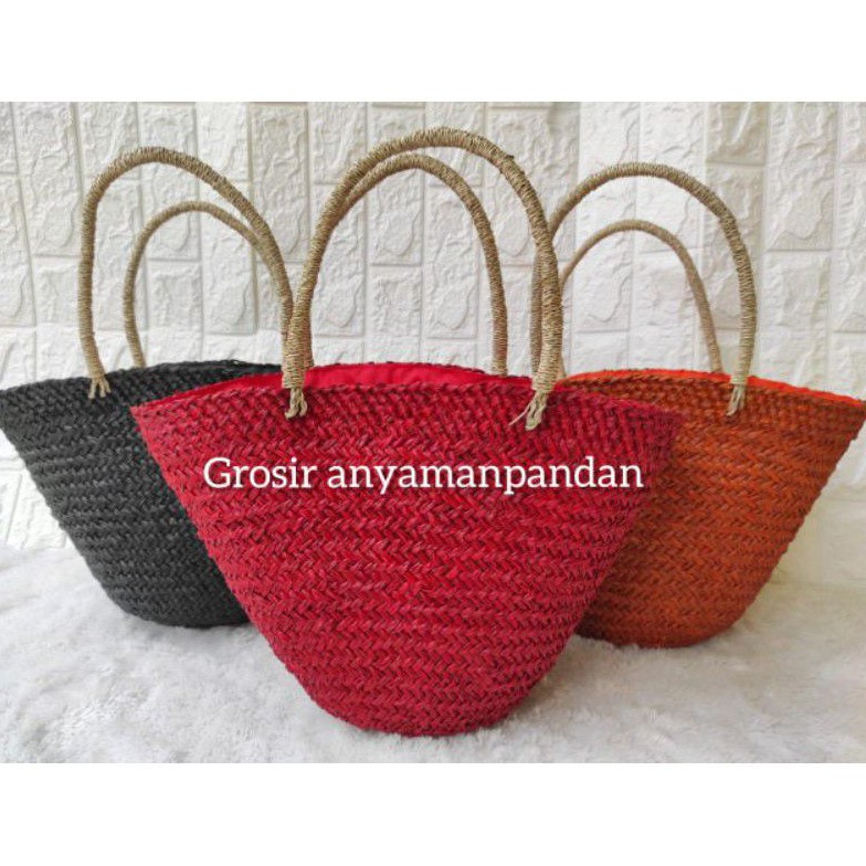 Jual Tas Mendong Warna M Tas Etnik Mendong Tas Pandan Anyaman Shopee Indonesia 