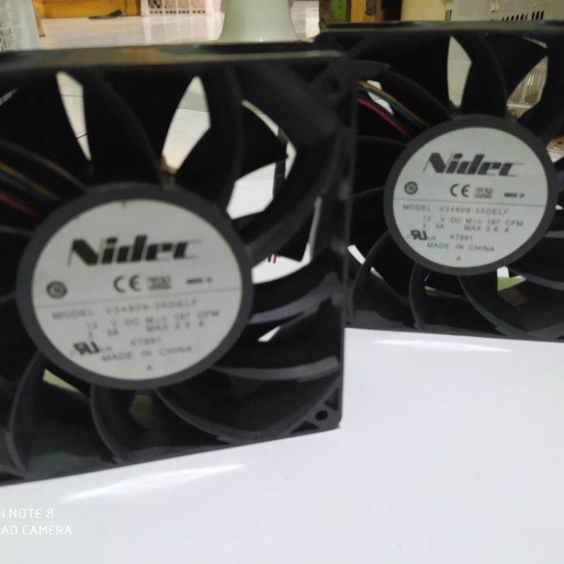 Original Nidec VA450DC V34809 90 12CM 12V 3.3A Violence Minière Machine