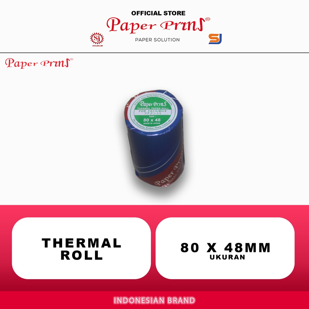 Jual Paperpryns Thermal 80 X 48mm 1 Roll Shopee Indonesia