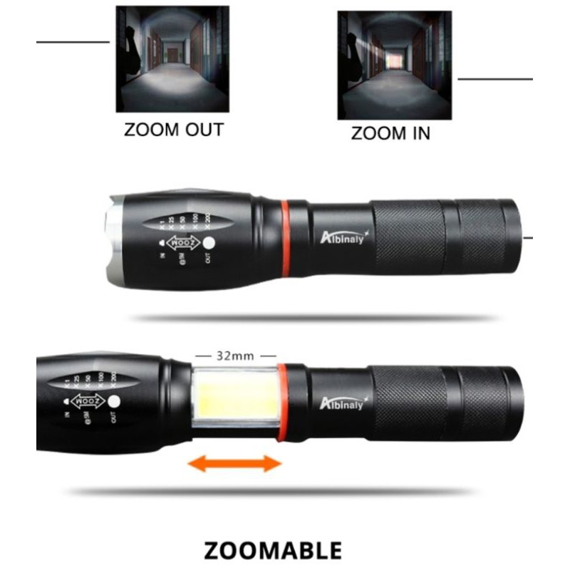 Jual Senter Led Torch 8000 Lumens Box + Charger | Shopee Indonesia