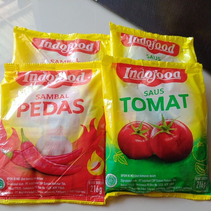 Jual Indofood Sambal Pedas Dan Saos Tomat Murah (24 Sachet ) | Shopee ...