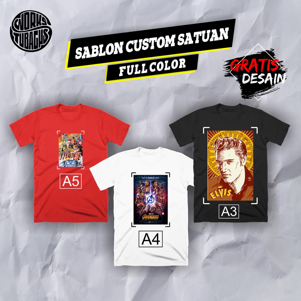 Jual Sablon Satuan Polyflex Printable Tanpa Kaos | Shopee Indonesia