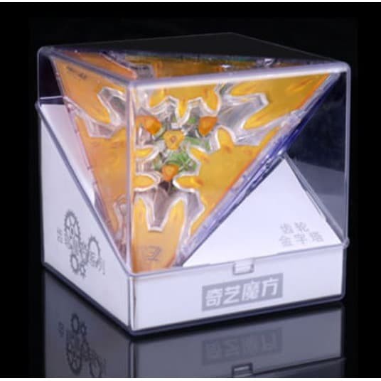 Jual Rubik Pyraminx Gear Cube QiYi Pyraminx Transparan Raphael Piramida ...