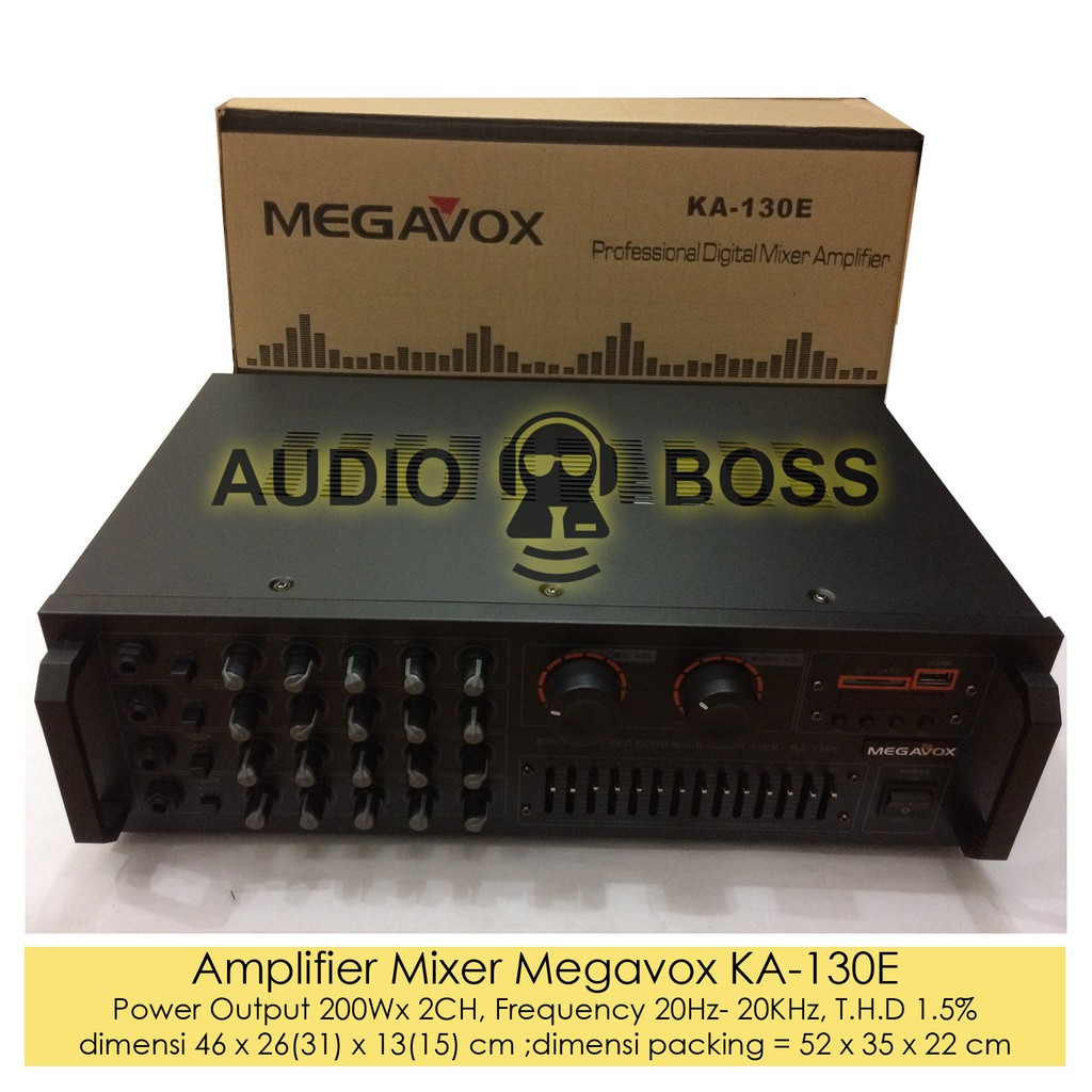Jual Power Amplifier Ampli Mixer Megavox KA130E KA130E KA 130E