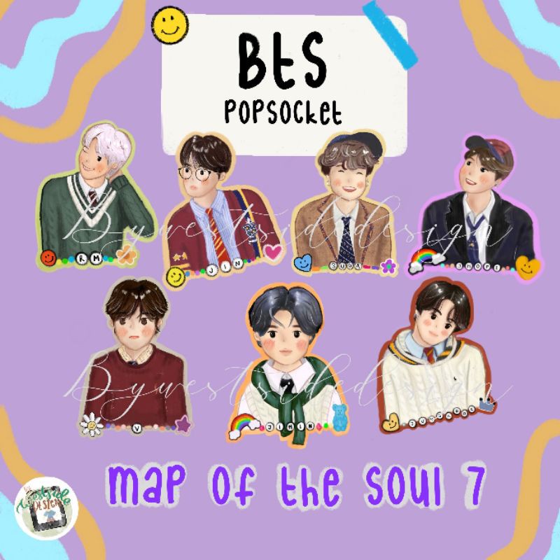 Jual Popsocket Acrylic BTS /RM/Jin/Suga/J-Hope/V Taehyung/Jimin ...